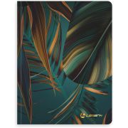 Тетрадь общая Lamark «Изумрудные тропики», А5, 80 л., на склейке, 148х193 мм, soft touch, тиснение зол.фольгой, форзац запечатан, клетка