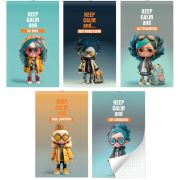 Блокнот на скобе Lamark серия «Keep Calm», А6, 30 л., 102х162  мм, клетка