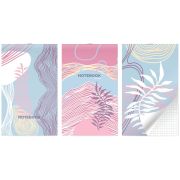 Блокнот на скобе Lamark серия «Lines», А6, 30 л., 102х162  мм, клетка