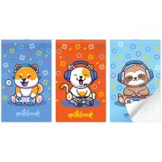 Блокнот на скобе Lamark серия «Little Gamers», А6, 30 л., 102х162  мм, клетка