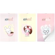 Блокнот на скобе Lamark серия «Moya Milota», А6, 30 л., 102х162  мм, клетка