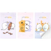 Блокнот на скобе Lamark серия «Привидешки», А6, 30 л., 102х162  мм, клетка