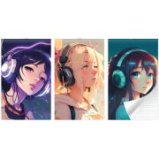 Блокнот на скобе Lamark серия «Тишина», А6, 30 л., 102х162  мм, клетка