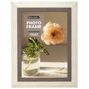 Рамка 15х21 см небьющаяся, багет 30 мм, пластик, BRAUBERG «Lambert», слоновая кость/капучино, 391250