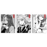 Тетрадь Lamark «Manga», А5, на гребне, 155х200 мм, 48 л., клетка, карт.обложка, матовая ламинация, выб.лак-песок