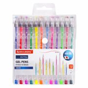 Ручки гелевые НЕОН BRAUBERG «EXTRA», НАБОР 12 ЦВЕТОВ, узел 0,7 мм, линия 0,5 мм, 143912