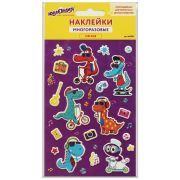 Наклейки зефирные «Динозавры», многоразовые, 10х15 см, ЮНЛАНДИЯ, 661799