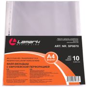 *Файл-вкладыш с перфорацией А4 0,040мм 10шт/упак