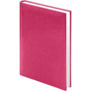 Ежедневник недатированный Lamark Sirius A5 фуксия, 256 стр., искусственная кожа, ляссе, белый блок