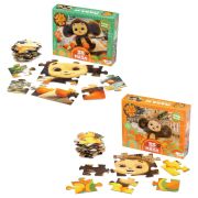 Пазл картонный 35 элементов АССОРТИ «Чебурашка», 2 вида, 330х470 мм, OR