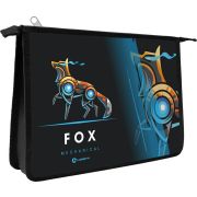 Папка для тетрадей Lamark «Fox» серии Mechanical, А4, 1 отд., молния сверху, лам.картон с объемным тиснением, рисунок с двух сторон