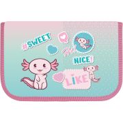 Пенал Lamark SMART BLOCKS «Hi» на одно отд., с 2 блоками  внутри, 140х210х40 мм, печать по ткани Премиум, на 38 предметов