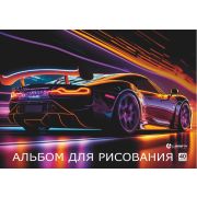 Альбом для рисования 40л. на склейке «Скорость», блок - офсет 100г/м
