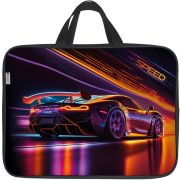 Папка-портфель Lamark «Скорость», A4, 1 отделение, 36х27х7 см, на молнии, с ручками, печать по ткани с одной стороны