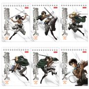 Блокнот МАЛЫЙ ФОРМАТ А6 110х145 мм, 40 л., гребень, лакированный, клетка, HATBER «Атака Титанов», 083956, 40Б6В1гр