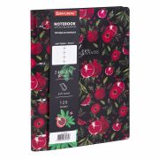 Тетрадь на кольцах БОЛЬШАЯ А4 (240х310 мм), 120 л., под кожу, BRAUBERG VISTA, «Гранаты», 404513