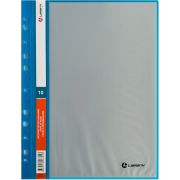 Папка с 10 вкладышами, 0,60 мм, с внешней европерфорацией, синяя