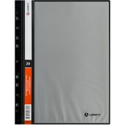 Папка с 20 вкладышами, 0,60 мм, с внешней европерфорацией, черная