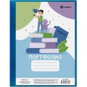 Папка для портфолио с 20 вкладышами, 0,60 мм, неон голубая
