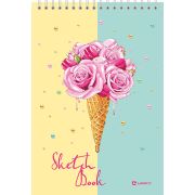 Скетчбук Sweet Life, А5, 30 л.,120 г/м2, металлизированный картон, твердая подложка, спираль сверху