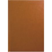 Ежедневник недатированный Lamark Velvet A5 коричневый, 256 стр., искусственная кожа, белый блок, ляссе