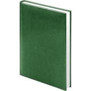 Ежедневник недатированный Lamark Sigma A5 зеленый, 272 стр., искусственная кожа, ляссе, перфорация угла, белый блок