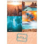 Скетчбук Романтика, А5, 30 л.,120 г/м2, уф-лак, твердая подложка, спираль сверху