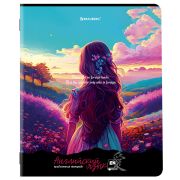 Тетрадь предметная «ANIME GIRLS» 48 л., матовая ламинация, АНГЛИЙСКИЙ ЯЗЫК, клетка, подсказ, BRAUBERG, 404748
