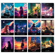 Тетради предметные, КОМПЛЕКТ 12 ПРЕДМЕТОВ, 48 л., матовая ламинация, BRAUBERG, «ANIME GIRLS», 404832