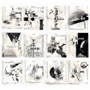 Тетради предметные, КОМПЛЕКТ 12 ПРЕДМЕТОВ, 48 л., матовая ламинация, BRAUBERG, «BLACK&WHITE», 404835