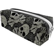 Пенал-косметичка на 2 отд. Lamark «Fashion paisley» на молниях, 210х70х70 мм