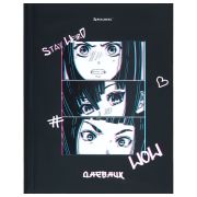 Дневник 5-11 класс 48 л., твердый, BRAUBERG, выборочный лак, с подсказом, «WOW», 106890