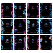 Тетради предметные, КОМПЛЕКТ 12 ПРЕДМЕТОВ, 48 л., глянцевый УФ-лак, BRAUBERG, «BLUR», 404836