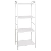 Стеллаж на металлокаркасе «Валенсия-14», 455х300х1205 мм, 4 полки, белый, СТВ14 Б
