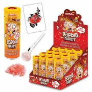 Взрывная карамель на палочке с тату ВЗРЫВ ПАКЕТ, 7 г, КОНФИТОЙ, КТ93504