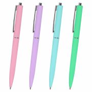 Ручка шариковая автоматическая BRAUBERG X17 PASTEL, СИНЯЯ, стандартный узел 0,7 мм, линия письма 0,5 мм, 144155