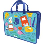 Папка-портфель Lamark «Фантазеры», А4, 34х24,5х8 см, 1 отделение, на молнии, с ручками, печать по пластику с двух сторон