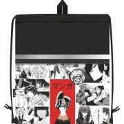 Сумка для сменной обуви Lamark «Manga», 41х48 см, на шнурке, карман на молнии, полноцв. печать на кармане, светоотр. лента, ручка-петля