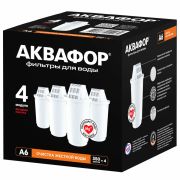 Сменные кассеты АКВАФОР «А6», умягчение воды, для фильтров АКВАФОР, КОМПЛЕКТ 4 шт., 518590