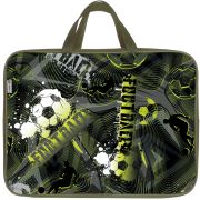 Папка-портфель Lamark «Football time», A4, 1 отделение, 36х27х7 см, на молнии, с ручками, печать по ткани с одной стороны