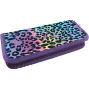 Пенал Lamark Leopard, 1 отд., на 11 предметов, 60х195х25 мм, на молнии, ламинированный картон