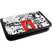 Пенал Lamark «Manga», 1 отделение, дополнительный вкладыш, на 25 предметов, 130х200х30 мм, на молнии, покрытие Soft touch