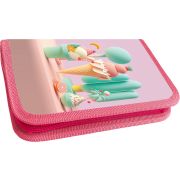 Пенал Lamark «Воздушная нежность», 1 отделение, на 17 предметов, 115х205х30 мм, на молнии, покрытие Soft touch