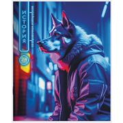 Тетрадь предметная 24 л клетка Lamark, серия «Fantastic Animals» - История, выборочный уф-лак+лак-песок