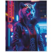 Тетрадь предметная 24 л клетка Lamark, серия «Fantastic Animals» -Химия, выборочный уф-лак+лак-песок