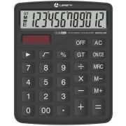 Калькулятор LAMARK 12 разрядов, малый настольный, 151х120х24 мм, 2-ое питание, черный, DDT312-BK