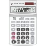 Калькулятор LAMARK 12 разрядов, средний настольный, 175,6x107x23,8 мм, 2-ое питание, изменяющийся наклон дисплея, серебристый, DRT412-SL