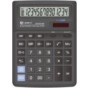 Калькулятор LAMARK 14 разрядов, большой настольный, 193х143х38,4 мм, 2-ое питание, черный, DDT424-BK