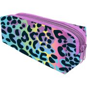 Пенал-косметичка на 2 отд. Lamark «Leopard» на молниях, 21х7х7 см