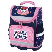 Ранец ЮНЛАНДИЯ WISE, 1 отделение, 3 кармана, устойчивое дно, «Donut worry», 37x29х15 см, 272073